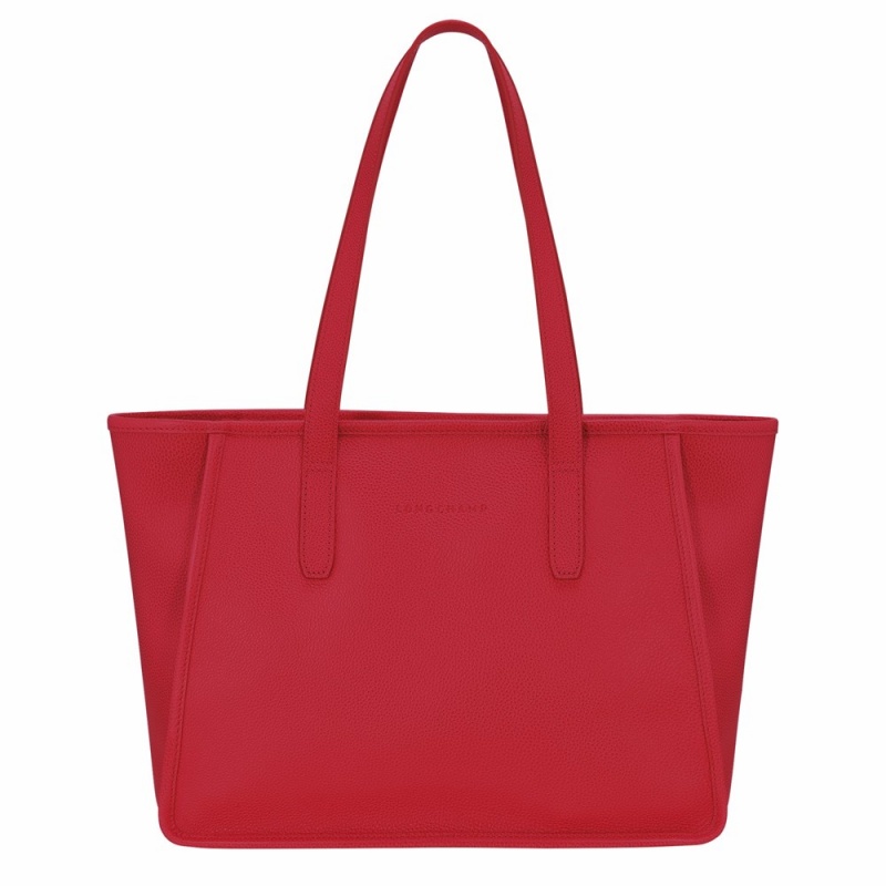 Red Longchamp Le Foulonne L Women's Shoulder Bags